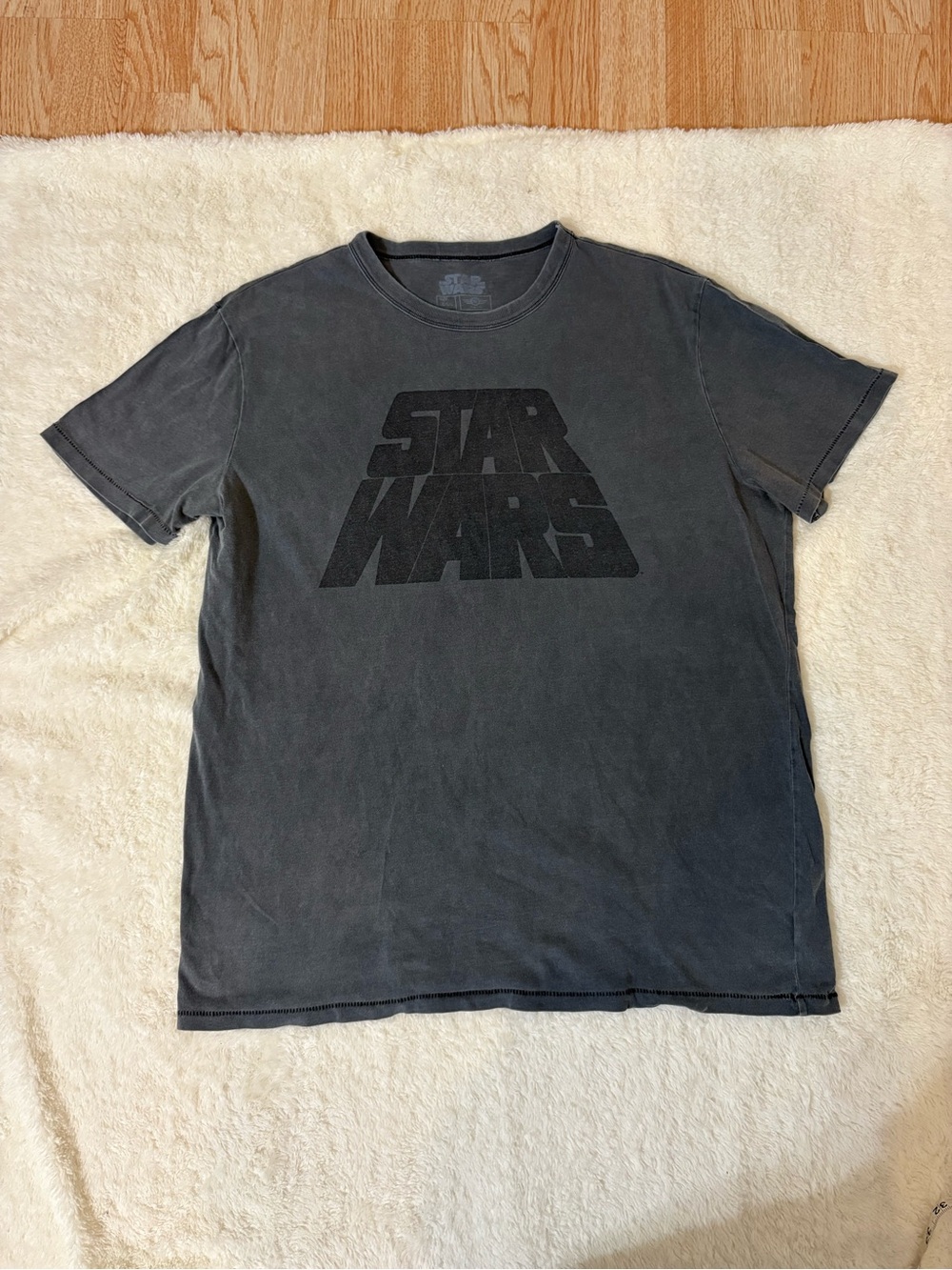 Star Wars Vintage 1990 Single Stitch Men's Faded Black Logo Tee American Eagle